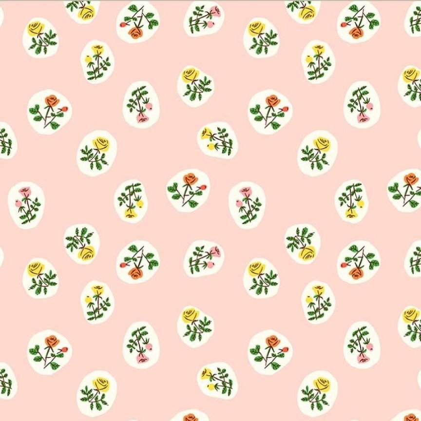 Studio Edit Bouquet in Blush Heather Ross for Windham Fabric