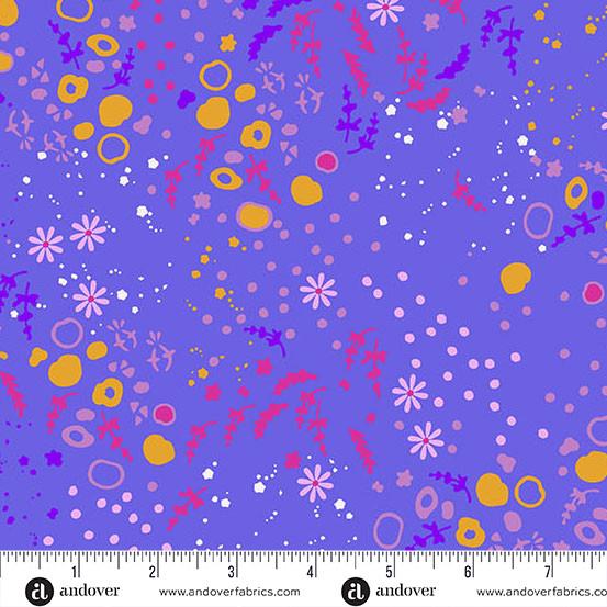 Sun Print 2026 Purple Alison Glass for Andover Fabrics