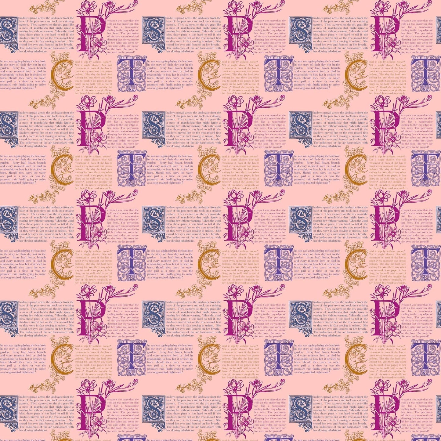 Allegory Prose Blush Anna Marie Textiles