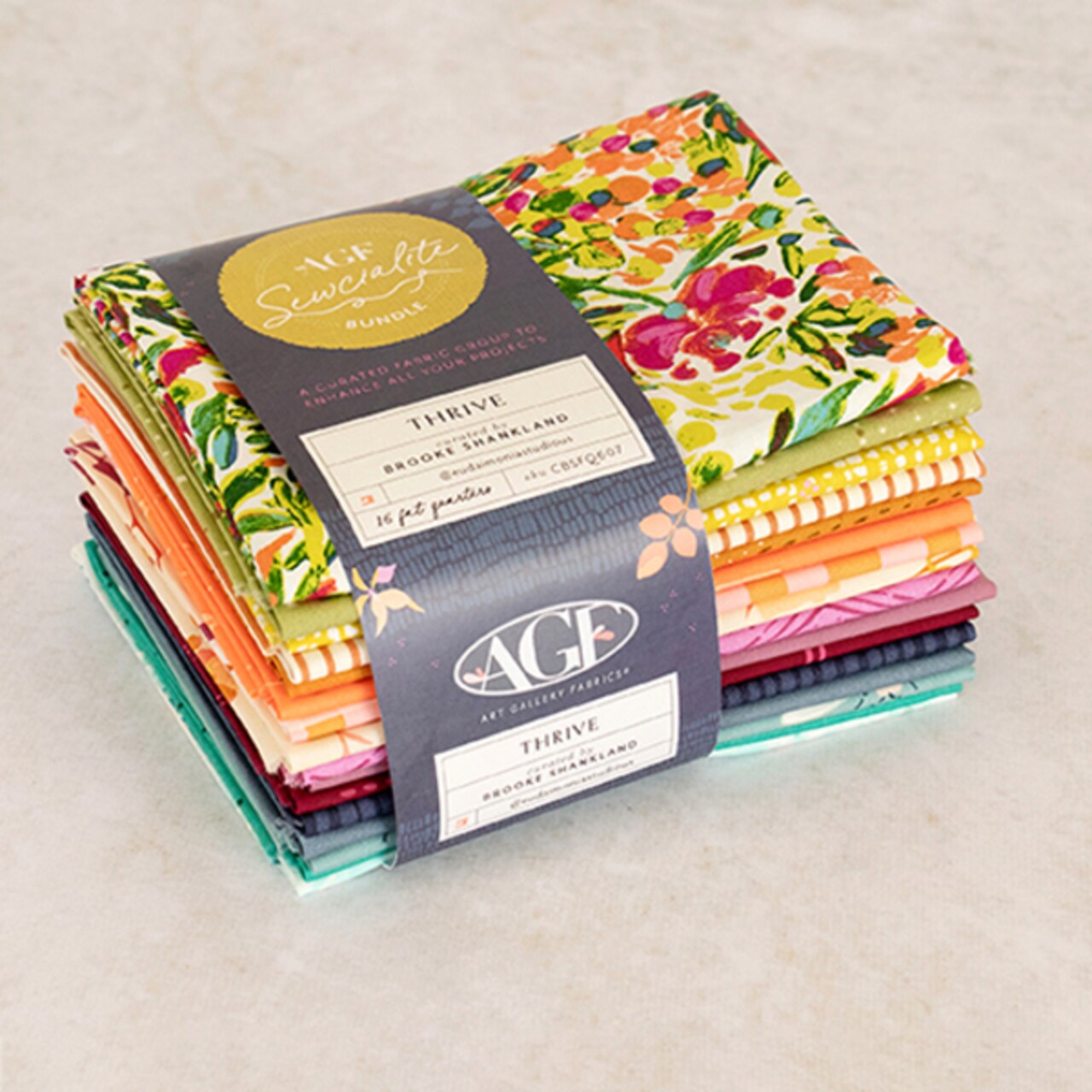 Sewcialites 16 Fat Quarter Bundle in Thrive Art Gallery Fabrics