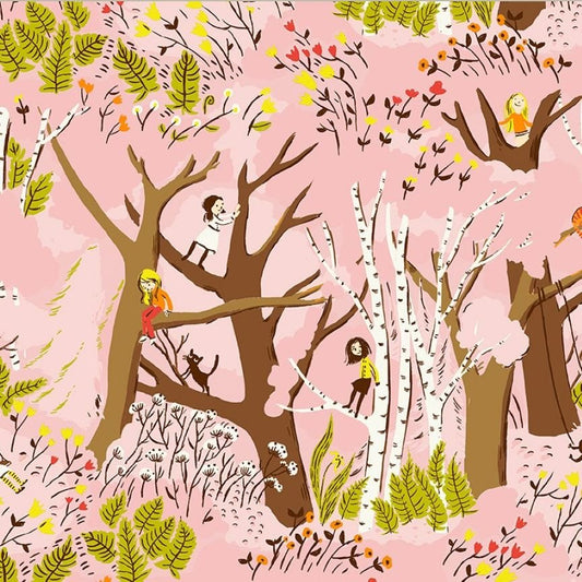 Studio Edit Girls in Trees Pink Heather Ross for Windham Fabric