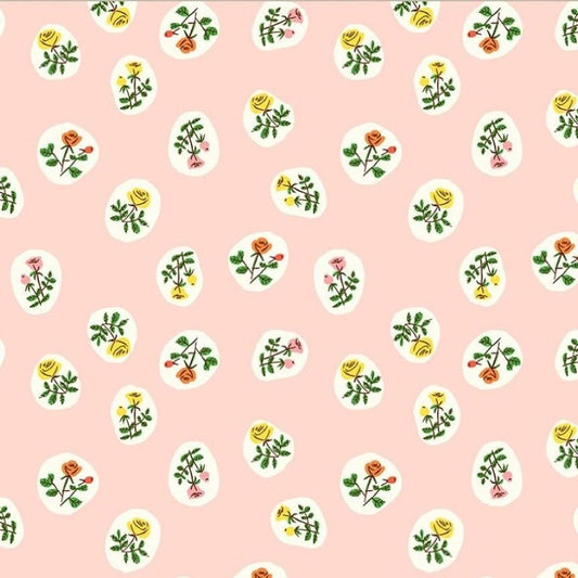 Studio Edit Bouquet in Blush Heather Ross for Windham Fabric