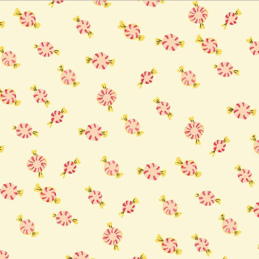 Studio Edit Butterflies Peppermint Candies Cream Heather Ross for Windham Fabric