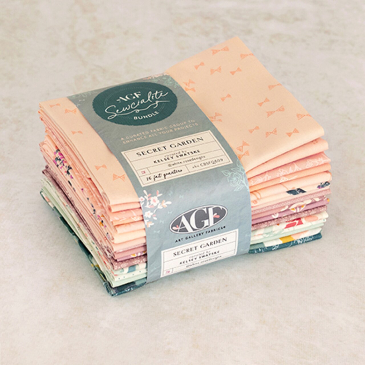 Sewcialites 16 Fat Quarter Bundle in Secret Garden