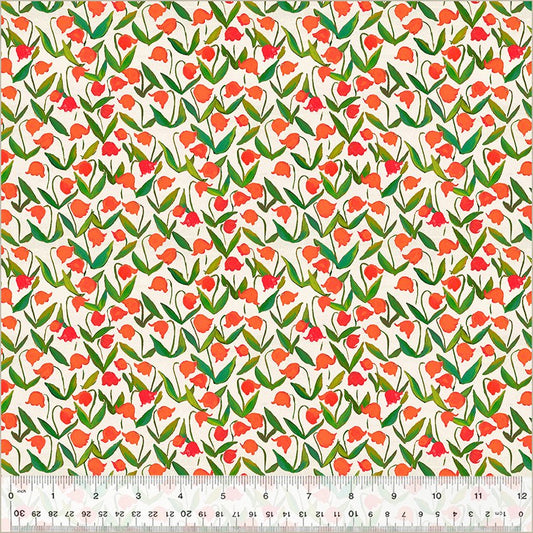 Heather Ross by Hand Essential Flowerbed in Cotton Heather Ross for Windham Fabric