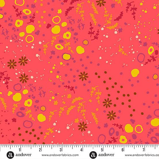 Sun Print 2026 Red Alison Glass for Andover Fabrics