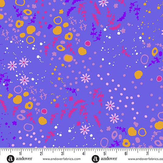 Sun Print 2026 Purple Alison Glass for Andover Fabrics