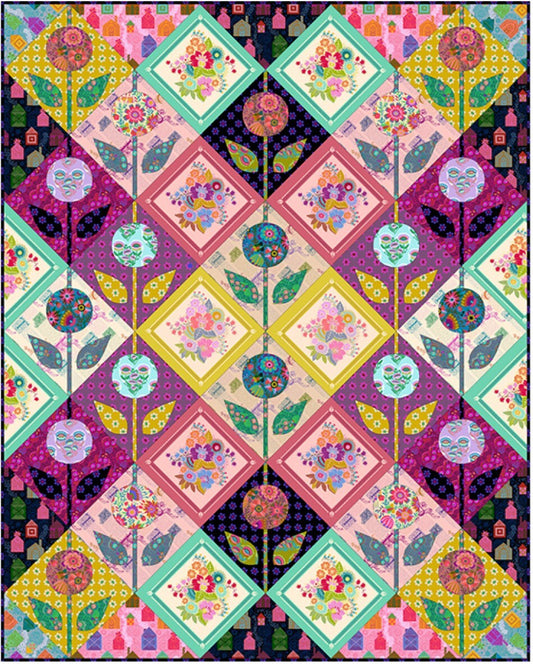 Allegory Quilt Kit 62" x 77.5" by Anna Maria Textiles