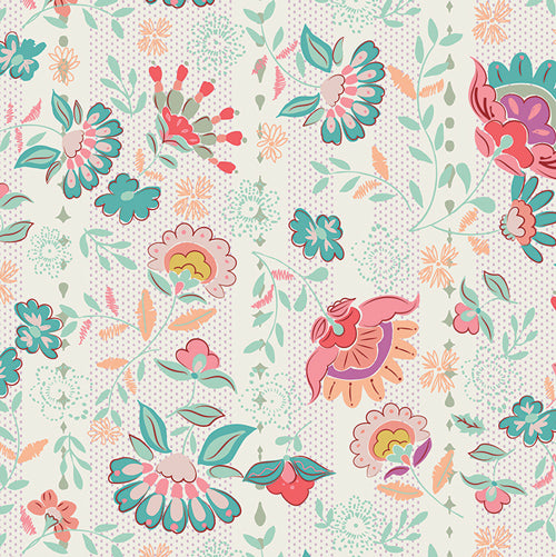 Blossom Bazaar Paradise Garden by Patty Basemi Art Gallery Fabric