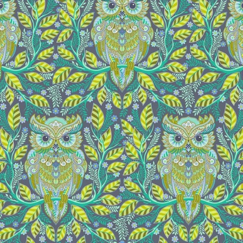 Full Moon Forest II Hootie Patootie Starlight Tula Pink Fabric