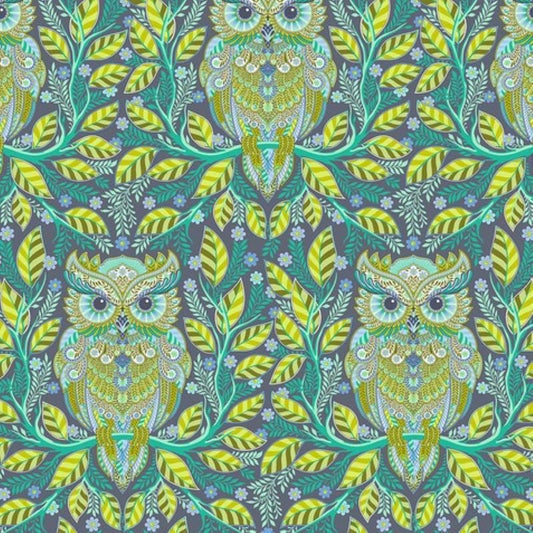 Full Moon Forest II Hootie Patootie Starlight Tula Pink Fabric