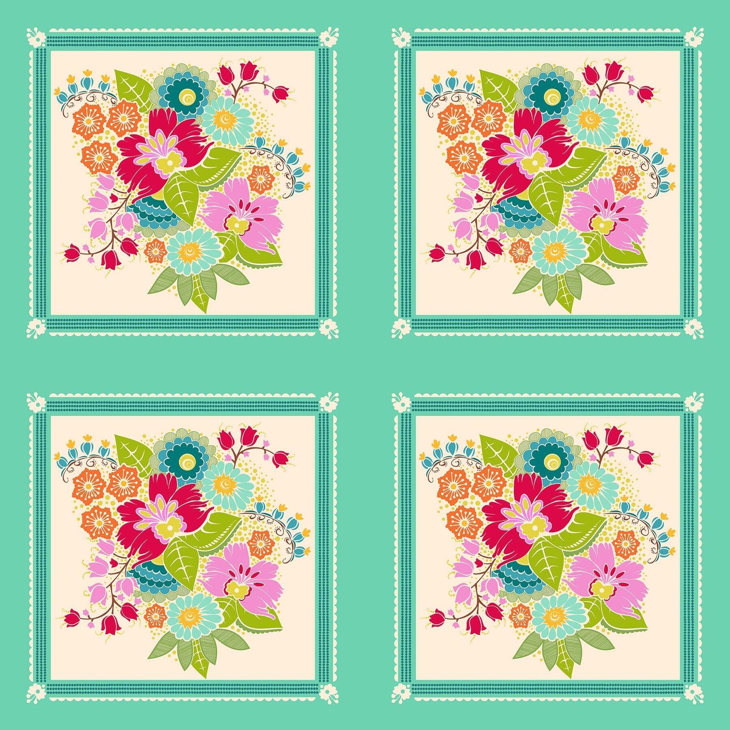 Allegory Square Dance Bright Anna Marie Textiles
