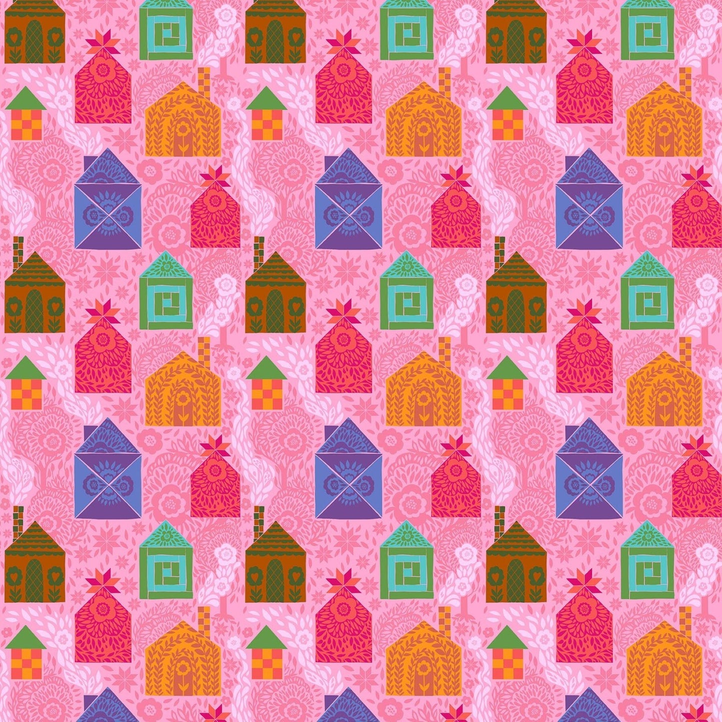 Allegory Storybook Bubblegum Anna Marie Textiles