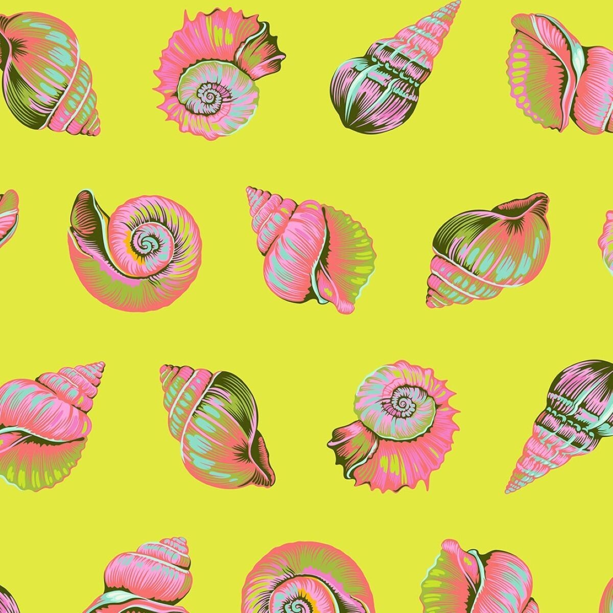 Floral Reef Lil Shelly Seagrass Tula Pink Fabric