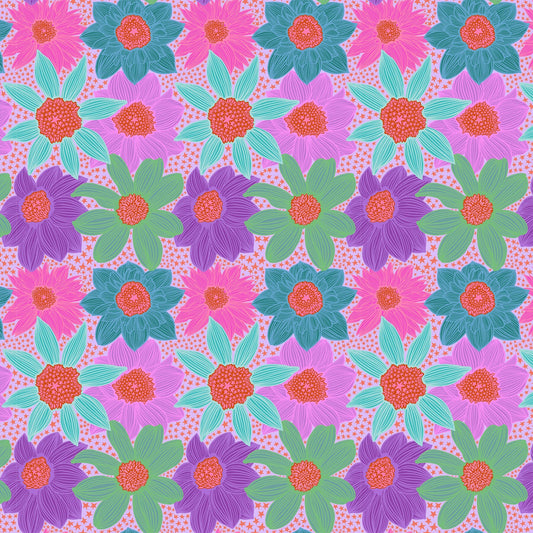 Jumpstart Stars and Stripes Lavender Anna Marie Textiles