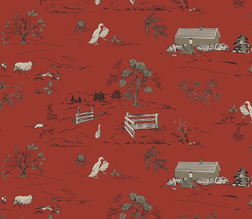 Country Estate Spruce Sharon Holland Art Gallery Fabric