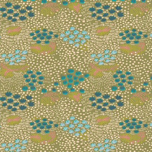 Petal Reflections Twilight by Katie O’Shea Art Gallery Fabric