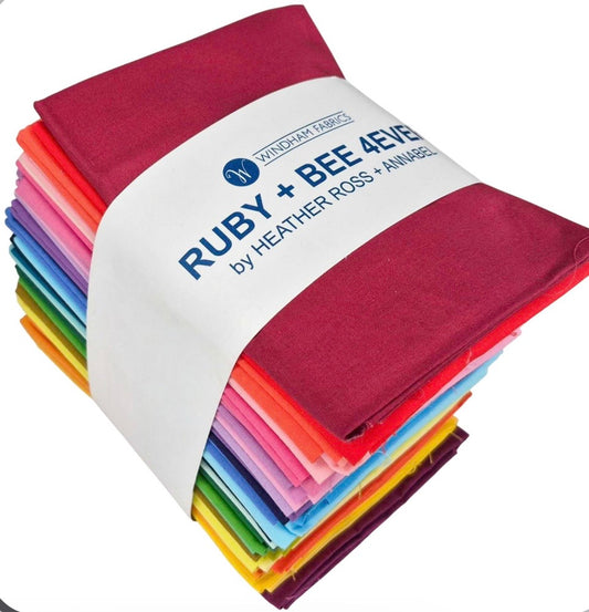 Ruby and Bee Solids 55 Fat Quarters Heather Ross and Annabel Wrigley